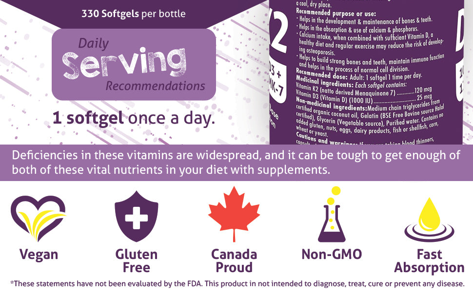 Platinum D3+K2 - 300 softgels