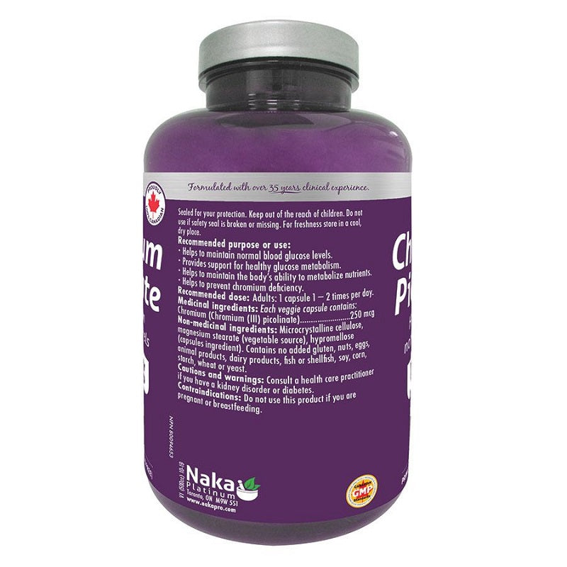 Platinum Chromium Picolinate 500mcg - 120 vcaps