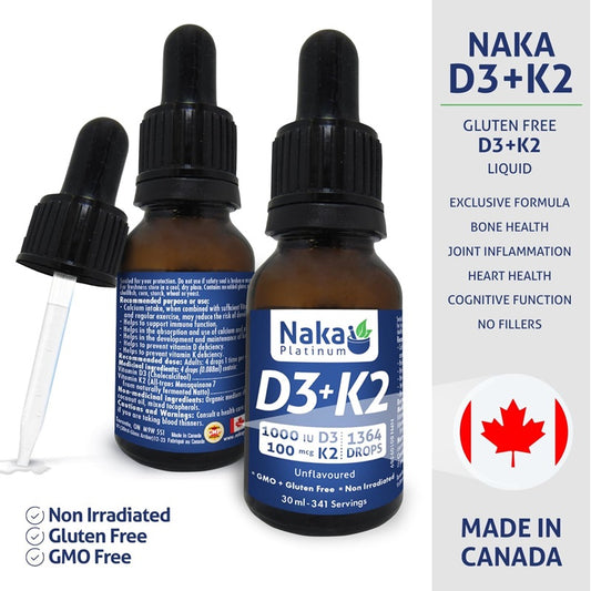 Naka Platinum Vitamin D3 + K2(1364 drops)