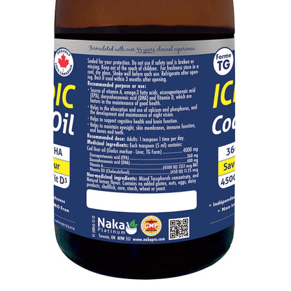 NAKA-Platinum Icelandic Cod Liver Oil - 80 softgels